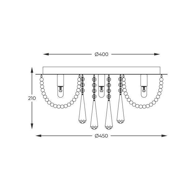 19157M SENSI LAMPA SUFITOWA CHROME 19157M SENSI LAMPA SUFITOWA CHROME