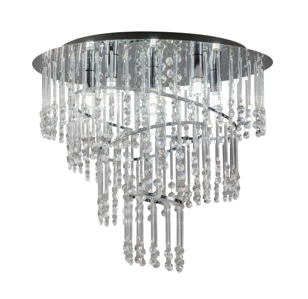 19154L TERRE LAMPA SUFITOWA CHROME