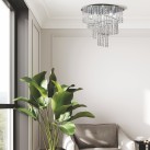 19154L TERRE LAMPA SUFITOWA CHROME