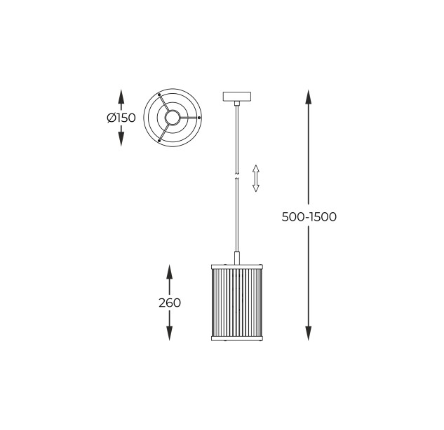 P0528-01F-F4AC SERGIO LAMPA WISZĄCA CHROME