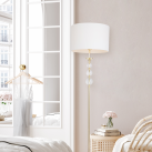 RLL93163-1GW REA II LAMPA PODŁOGOWA ZŁOTO-BIAŁA/GOLD-WHITE