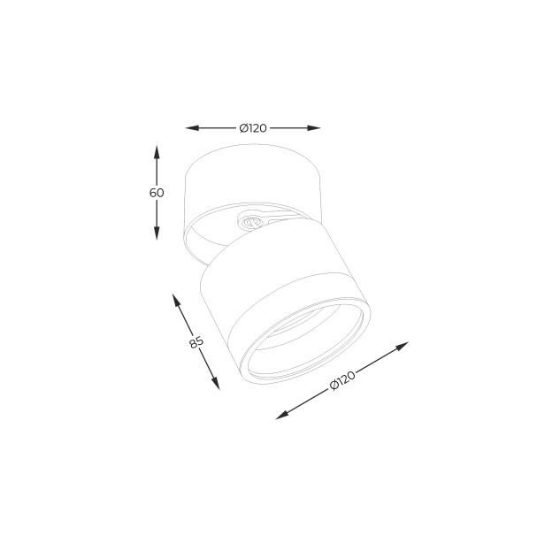 Lubinis šviestuvai LOMO 40W G9 20001-WH Lubinis šviestuvai LOMO 40W G9 20001-WH