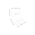 Lubinis šviestuvai LOMO 40W G9 20001-WH Lubinis šviestuvai LOMO 40W G9 20001-WH