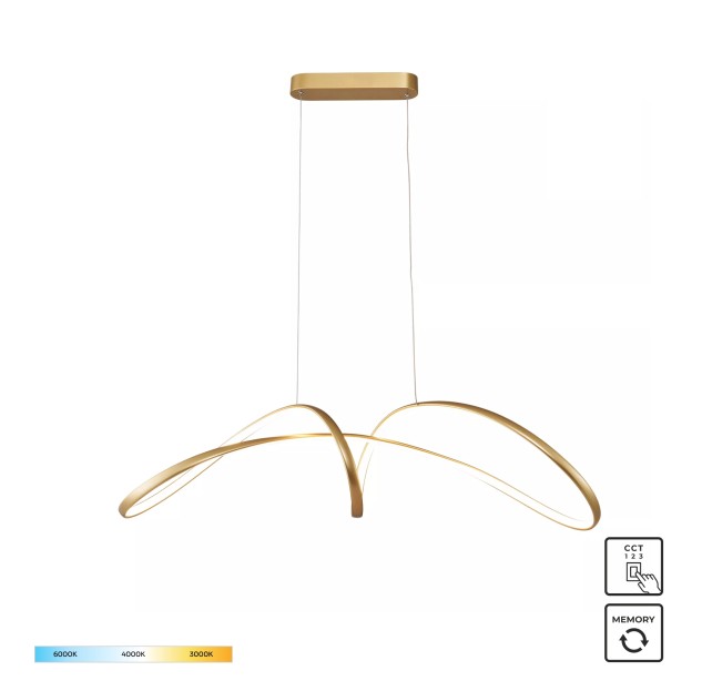 20026P-GD FERMI LAMPA WISZĄCA ZŁOTA/GOLD
