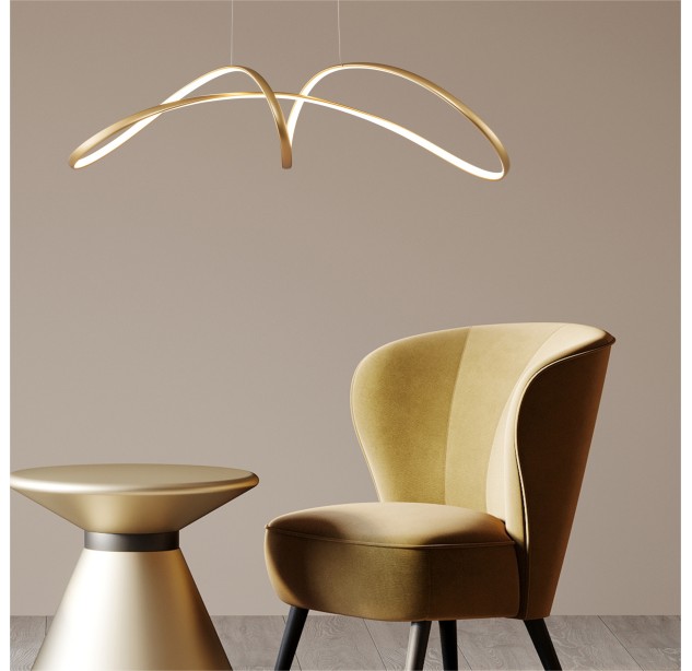 20026P-GD FERMI LAMPA WISZĄCA ZŁOTA/GOLD