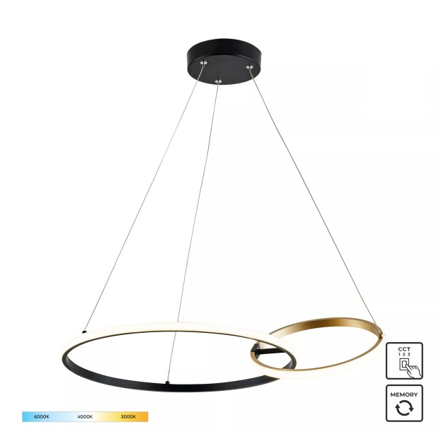 20002P-GD RANDO LAMPA WISZĄCA CZARNO-ZŁOTA/BLACK-GOLD 20002P-GD RANDO LAMPA WISZĄCA CZARNO-ZŁOTA/BLACK-GOLD