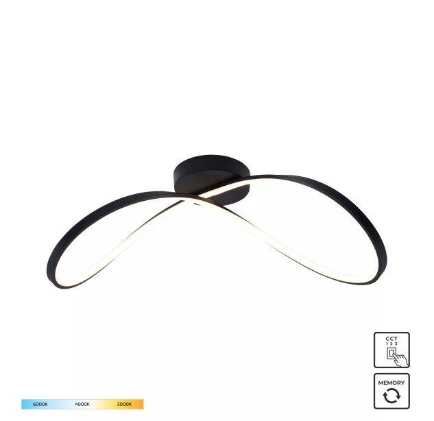 19600C-BK ERDA LAMPA SUFITOWA CZARNA/BLACK 19600C-BK ERDA LAMPA SUFITOWA CZARNA/BLACK