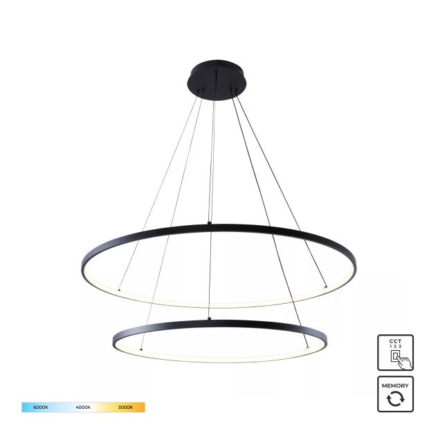 2023200-BK BRENO LAMPA WISZĄCA CZARNA/BLACK