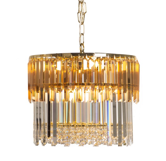 19101/8 CAMILLE GOLD PENDANT LAMP 19101/8 CAMILLE GOLD PENDANT LAMP