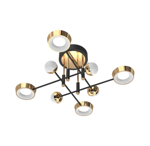 MX7170-8-3BGT LARA LAMPA SUFITOWA CZARNO-ZŁOTA/BLACK-GOLD MX7170-8-3BGT LARA LAMPA SUFITOWA CZARNO-ZŁOTA/BLACK-GOLD