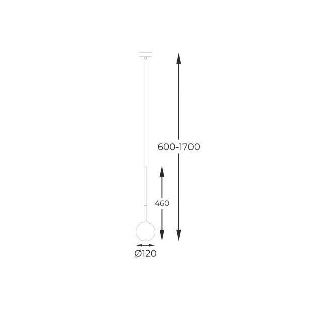 Pakabinamas šviestuvas ARCTURUS 4W P0574-01F-SDFZ