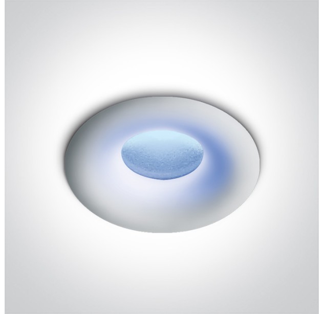 Įleidžiamas LED šviestuvas 1W BlueK IP44 10101L/W/BL