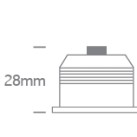 Įleidžiamas LED šviestuvas 3W 3000K 10103C/B/W Įleidžiamas LED šviestuvas 3W 3000K 10103C/B/W