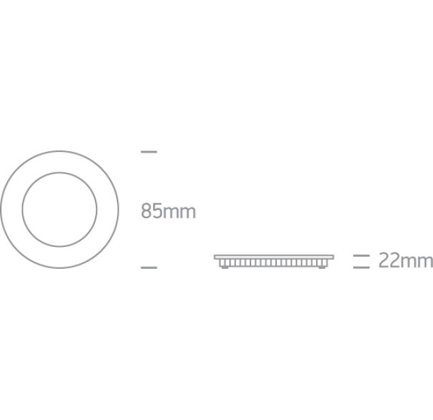 Įleidžiamas LED šviestuvas 3W CCT 10103FA/B/V Įleidžiamas LED šviestuvas 3W CCT 10103FA/B/V