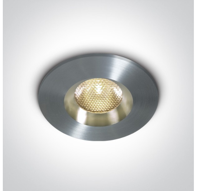 Įleidžiamas LED šviestuvas 3W 3000K IP65 10103M/AL/W