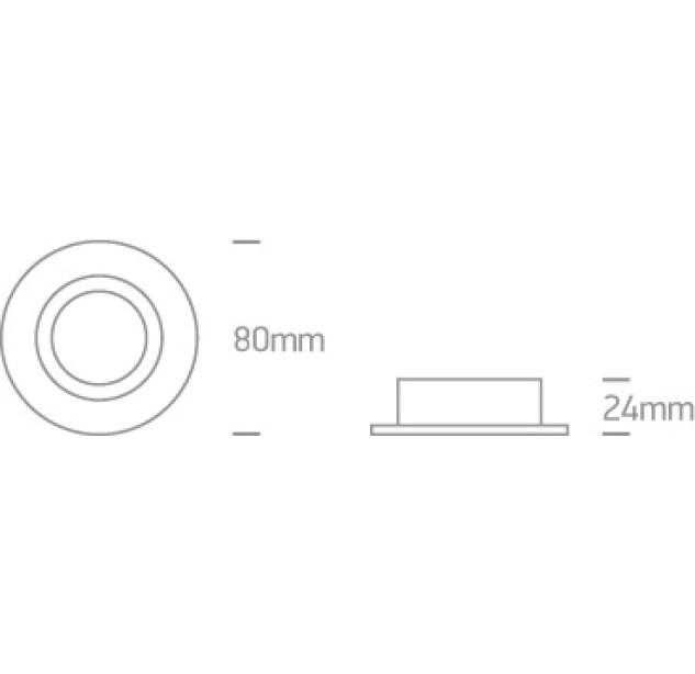 Įleidžiamas šviestuvas 10W GU10 10105A1/B