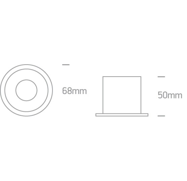 Įleidžiamas šviestuvas 10W GU10 10105D8/W/BS