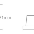 Įleidžiamas šviestuvas 10W GU10 10105H/BS