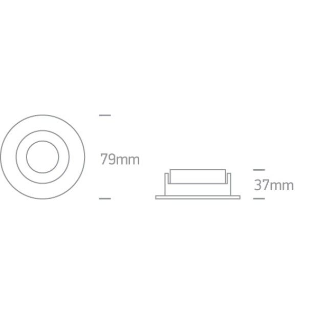 Įleidžiamas šviestuvas 10W GU10 10105MD/W/C