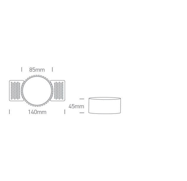 Įleidžiamas šviestuvas 10W GU10 10105MR Įleidžiamas šviestuvas 10W GU10 10105MR