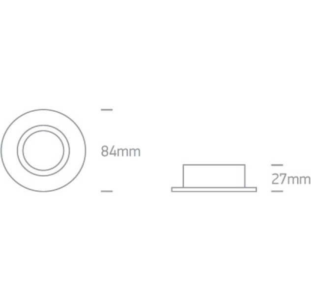 Įleidžiamas šviestuvas 10W GU10 IP65 10105R1/B