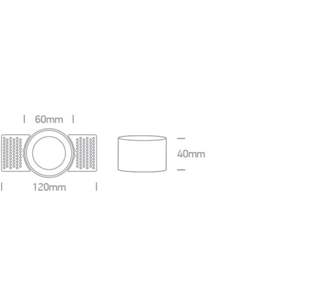 Įleidžiamas šviestuvas 10W GU10 10105TR/W