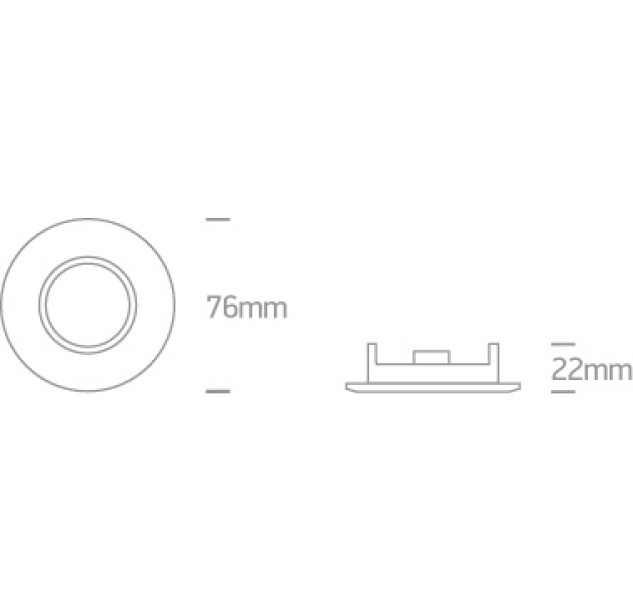 Įleidžiamas šviestuvas 50W GU5,3 10105X/W