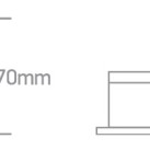 Įleidžiamas LED šviestuvas 6,5W CCT 10106DH/W/V