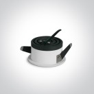 Įleidžiamas LED šviestuvas 6,5W CCT 10106DH/W/V