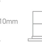 Įleidžiamas LED šviestuvas 6W 3000K IP65 10106V/B/W