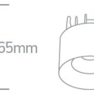 Įleidžiamas LED šviestuvas 7W 3000K 10107A/B/W