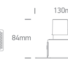 Įleidžiamas LED šviestuvas 6,5W CCT IP54 10107BT/B/V