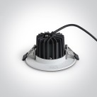 Įleidžiamas LED šviestuvas 7W CCT 10107CA/W/V
