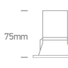 Įleidžiamas LED šviestuvas 7W CCT 10107D/W/V