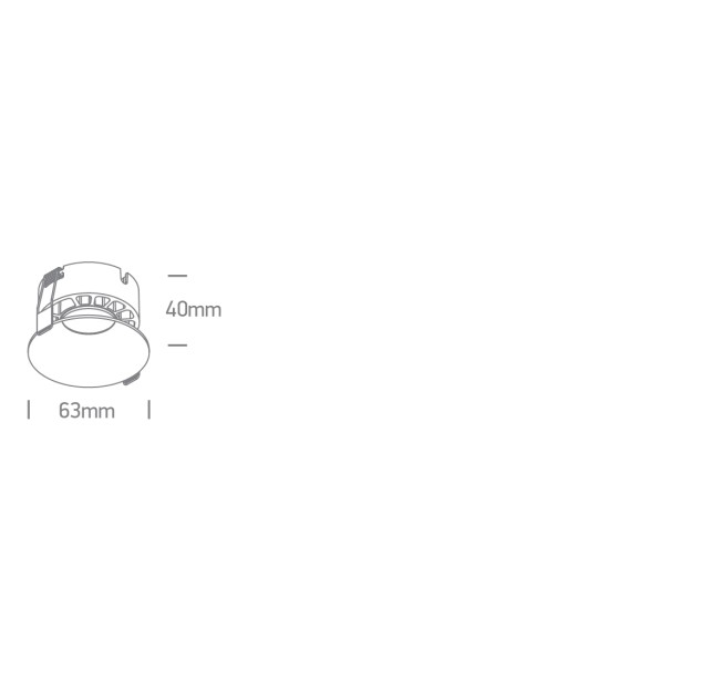Įleidžiamas LED šviestuvas 7W CCT 10107DX/W/V