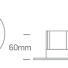 Įleidžiamas LED šviestuvas 6,5W CCT 10107HA/W/V Įleidžiamas LED šviestuvas 6,5W CCT 10107HA/W/V