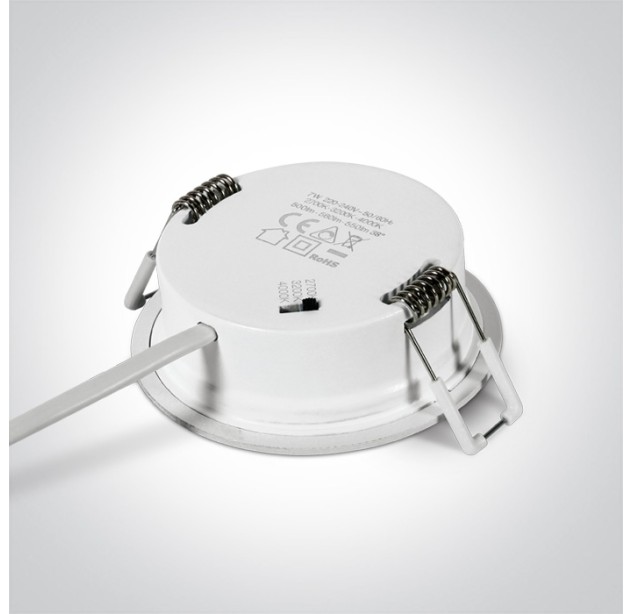 Recessed LED light fixture 7W CCT IP65 10107PV/W/V