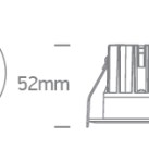 Įleidžiamas LED šviestuvas 7W CCT 10107RA/W/V
