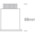 Įleidžiamas LED šviestuvas 6,5W 4000K IP54 10107WD/W/C Įleidžiamas LED šviestuvas 6,5W 4000K IP54 10107WD/W/C