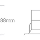 Įleidžiamas LED šviestuvas 8W 3000K 10108D/B/W Įleidžiamas LED šviestuvas 8W 3000K 10108D/B/W