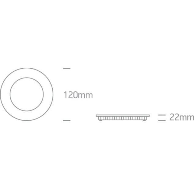 Įleidžiamas LED šviestuvas 8W CCT 10108FA/B/V Įleidžiamas LED šviestuvas 8W CCT 10108FA/B/V