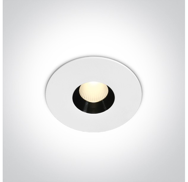 Įleidžiamas LED šviestuvas 8W 3000K IP54 10108H/W/W