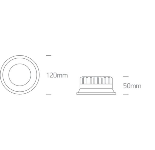 Recessed LED light fixture 9W 4000K IP54 10109FD/W/C Recessed LED light fixture 9W 4000K IP54 10109FD/W/C
