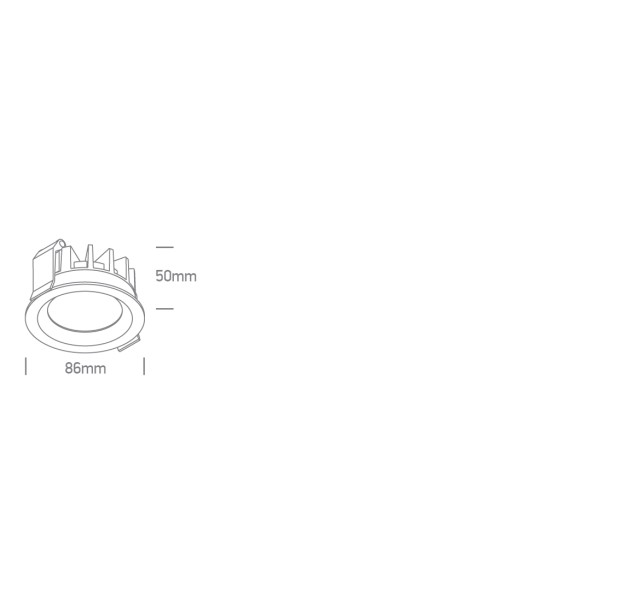Įleidžiamas LED šviestuvas 10W CCT IP54 10110BX/W/V Įleidžiamas LED šviestuvas 10W CCT IP54 10110BX/W/V