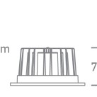 Įleidžiamas LED šviestuvas 10W CCT 10110CA/W/V