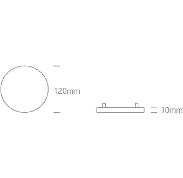 Įleidžiamas LED šviestuvas 10W 4000K 10110CE/C Įleidžiamas LED šviestuvas 10W 4000K 10110CE/C