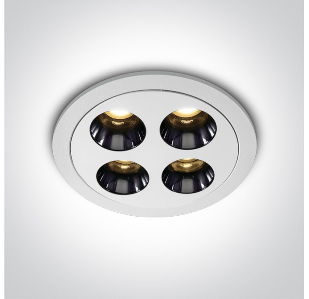 Įleidžiamas LED šviestuvas 10W 3000K 10110H/W/W Įleidžiamas LED šviestuvas 10W 3000K 10110H/W/W