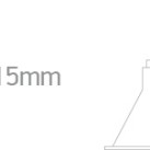 Įleidžiamas LED šviestuvas 10W 4000K IP54 10110TD/W/C