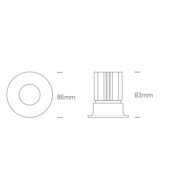 Įleidžiamas LED šviestuvas 12W CCT IP65 10112C/W/V