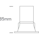 Įleidžiamas LED šviestuvas 12W CCT 10112D/W/V